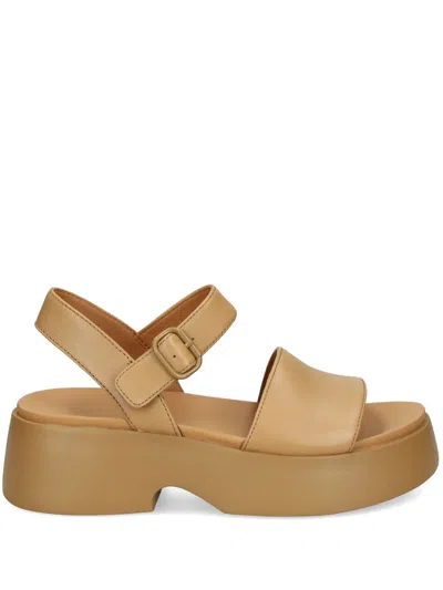 Camper Tasha 55mm Leather Sandals In Brown