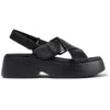 Camper Tasha X-strap Platform Sandal In Black