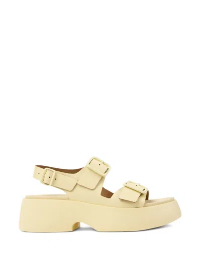 Camper Tasha Buckle Sandals In Yellow
