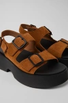 Camper Tasha Platform Sandal In Brown