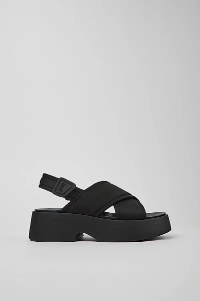 Camper Tasha Crossover Strap Sandals In Black, Women's At Urban Outfitters