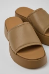 Camper Tasha Leather Platform Sandals In Brown, Women's At Urban Outfitters