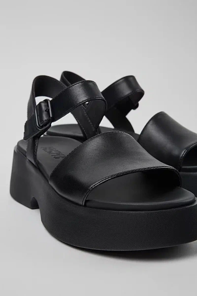 Camper Tasha Leather Sandals In Black, Women's At Urban Outfitters
