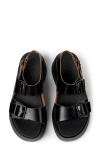 Camper Tasha Platform Sandal In Black