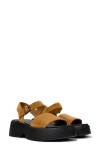 Camper Tasha Platform Sandal In Brass