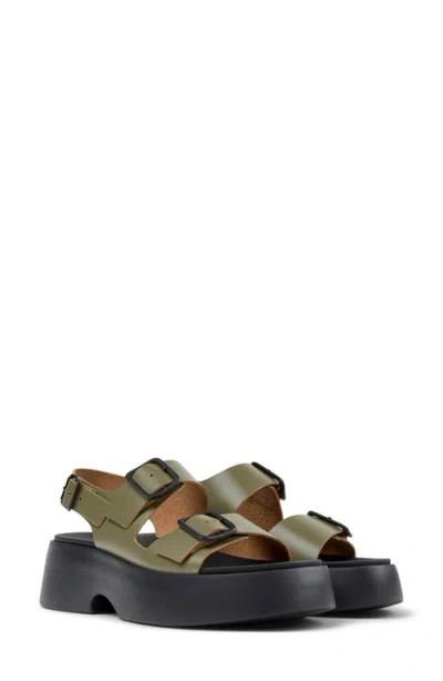 Camper Tasha Platform Sandal In Multi