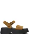 Camper Tasha Platform Sandal In 褐色