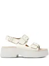 Camper Tasha Platform Sandal In White
