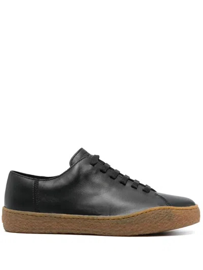 Camper Peu Terreno Sneakers In Leather In Black