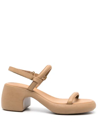 Camper Thelma 70mm Leather Sandals In Neutrals
