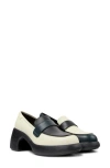 Camper Thelma Colorblock Platform Loafer In Black Multi