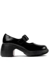 Camper Thelma Ii Buckle-strap Platform Pumps In Black
