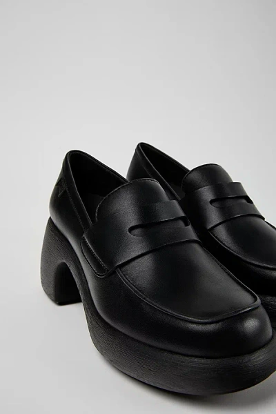 Camper Thelma Ii Leather Heeled Loafer In Black, Women's At Urban Outfitters
