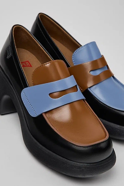Camper Thelma Ii Leather Heeled Loafer, Women's At Urban Outfitters In Multi