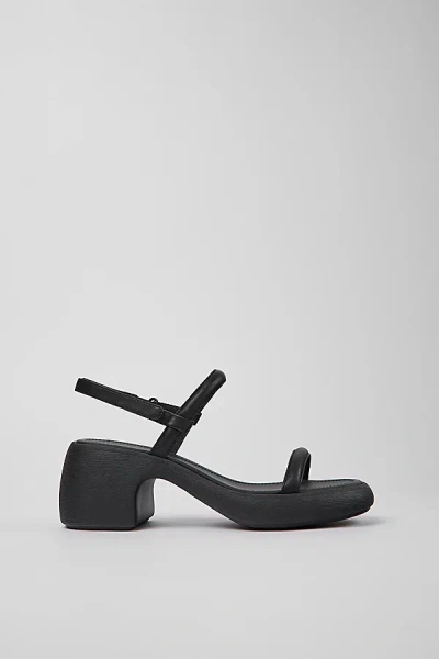 Camper Thelma Leather Heeled Sandal In Black, Women's At Urban Outfitters
