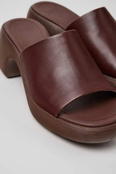 Camper Thelma Platform Slide Sandal In Brown