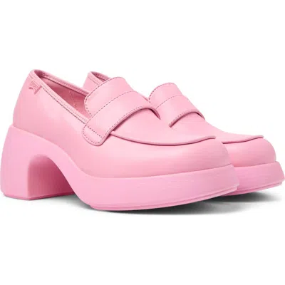 Camper Thelma 67mm Block-heel Loafers In Pink