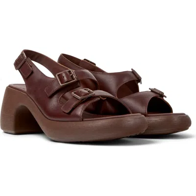 Camper Thelma Slingback Sandal In Brown