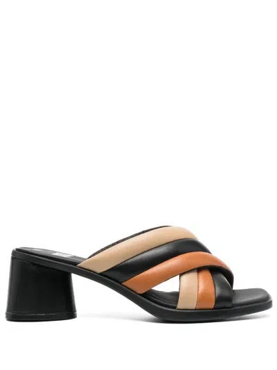 Camper Three-tone Sandals In Black