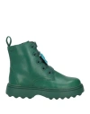 Camper Toddler Girl Ankle Boots Emerald Green Size 10c Leather In Green