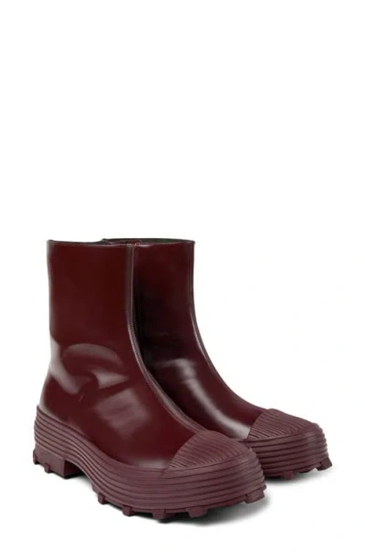 Camper Traktori Lug Sole Boot In Red