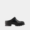 Camper Traktori Slides -  - Leather - Black In Black