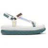 Camper Flatform-sandalen Mit Klettverschluss In Multi