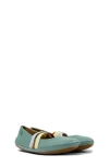 Camper Right Twins Ballet Flats In Medium Green