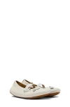 Camper Twins Ballet Flats In White Natural