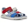 Camper Sandals For Boys In Blue,white,red