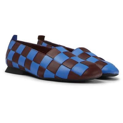 Camper Ballerinas For Women In Burgundy,blue