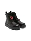 Camper Twins Leather Ankle Boots In 黑色
