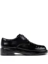 Camper Twins Leather Lace-up Shoes In Black