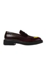 Camper Twins Leather Loafers In Brown