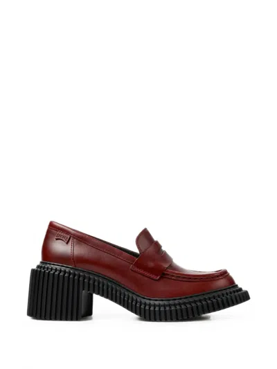Camper Twins Loafer Aus Leder In Red