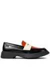 Camper Walden Twins Mismatched Penny Loafer In Black