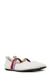 Camper Right Nina Twins Ballerina Shoes In White Natural