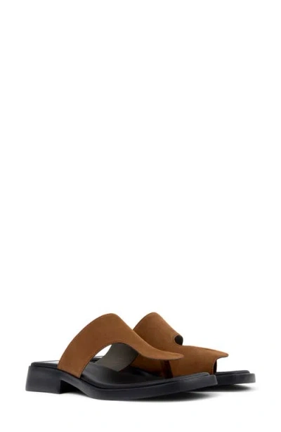 Camper Twins Mismatched Sandal In Brown