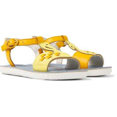 Camper Kids' Sandals For Girls In Orange,yellow