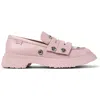 Camper Walden Stud Double Penny Loafer In Pink