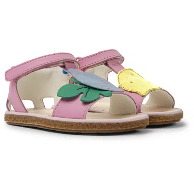 Camper Kids' Sandals For First Walkers In Pink,blue,yellow