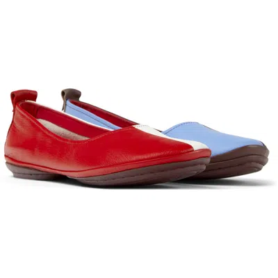 Camper Ballerinas For Women In Red,burgundy,white