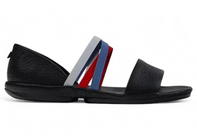 Pre-owned Camper Twins Sandal Blue Red (women's) Sneakers In Black
