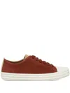Camper Twins Suede Platform Sneakers In Red