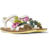 Camper Sandals For Girls In White,pink,green