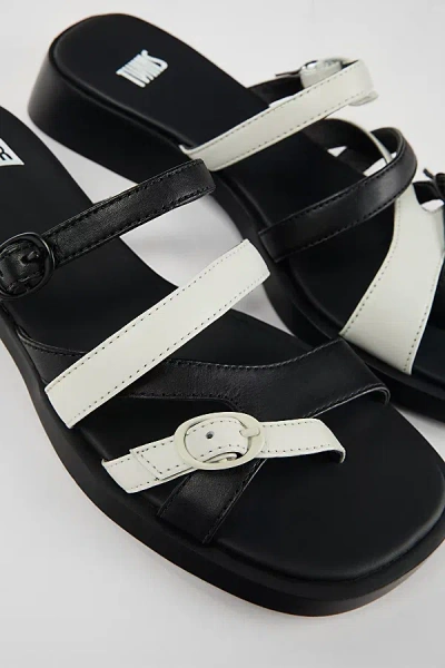 Camper Tws Leather Sandals In Black, Women's At Urban Outfitters In Multi