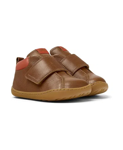 Camper Unisex First Walker Peu Cami Leather Booties - Toddler In Brown