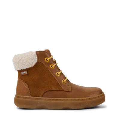 Camper Unisex Kido Ankle Boots In Brown