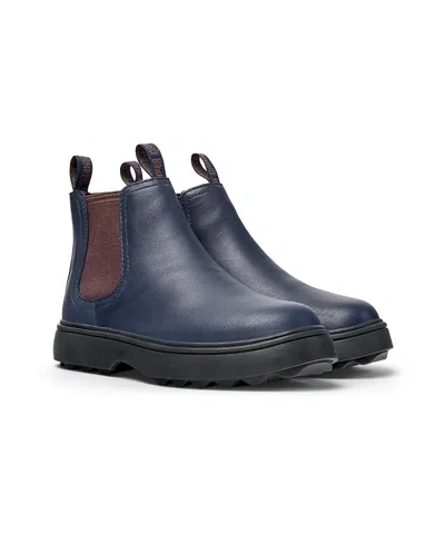 Camper Unisex Norte Unisex Leather Boots - Little Kid In Blue