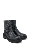 Camper Vamonos Bootie In Grey Embossed
